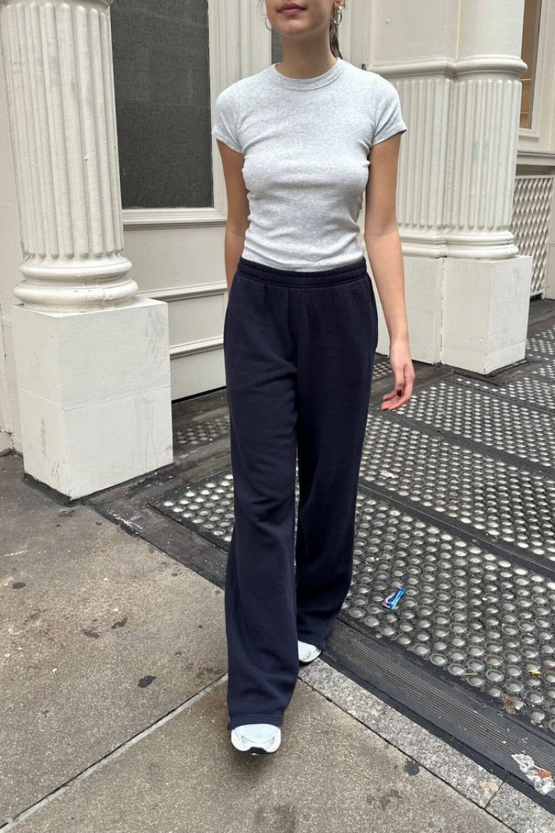 Pantalon Survêtement Brandy Melville Anastasia Soft Bleu Marine | OMM-33593784